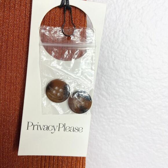 Privacy Please Kayleigh Pull-On Midi Skirt In Rust Metallic NWT Size Medium - Picture 7 of 10